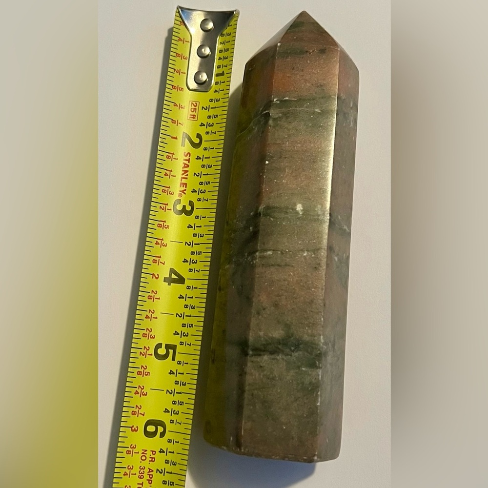 6” Unakite Crystal Tower